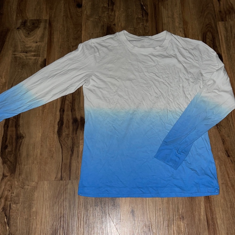 American Eagle Long Sleeve Tie-dye Ombré T-Shirt for Men